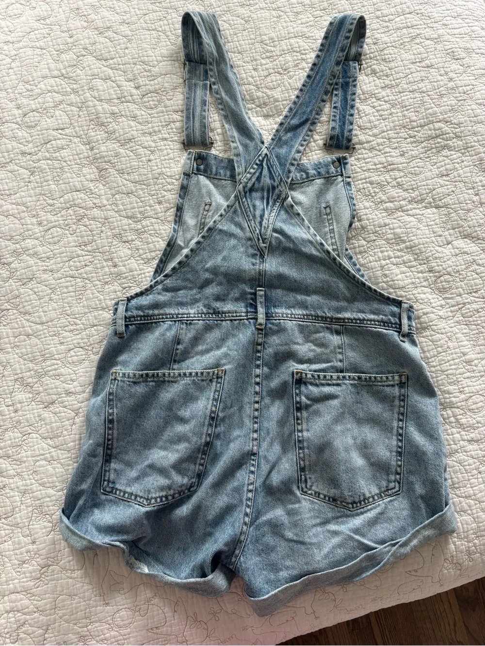 Ziggy Light Wash Denim Shortalls - Picture 5 of 7